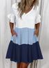 2025 European and American Women's Ruffle Pocket Printed Dress