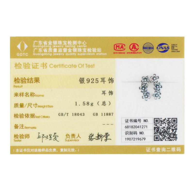 Lindon 925 Sterling Silver Zircon Earrings Drop Earrings For Women Wedding Party Gifts