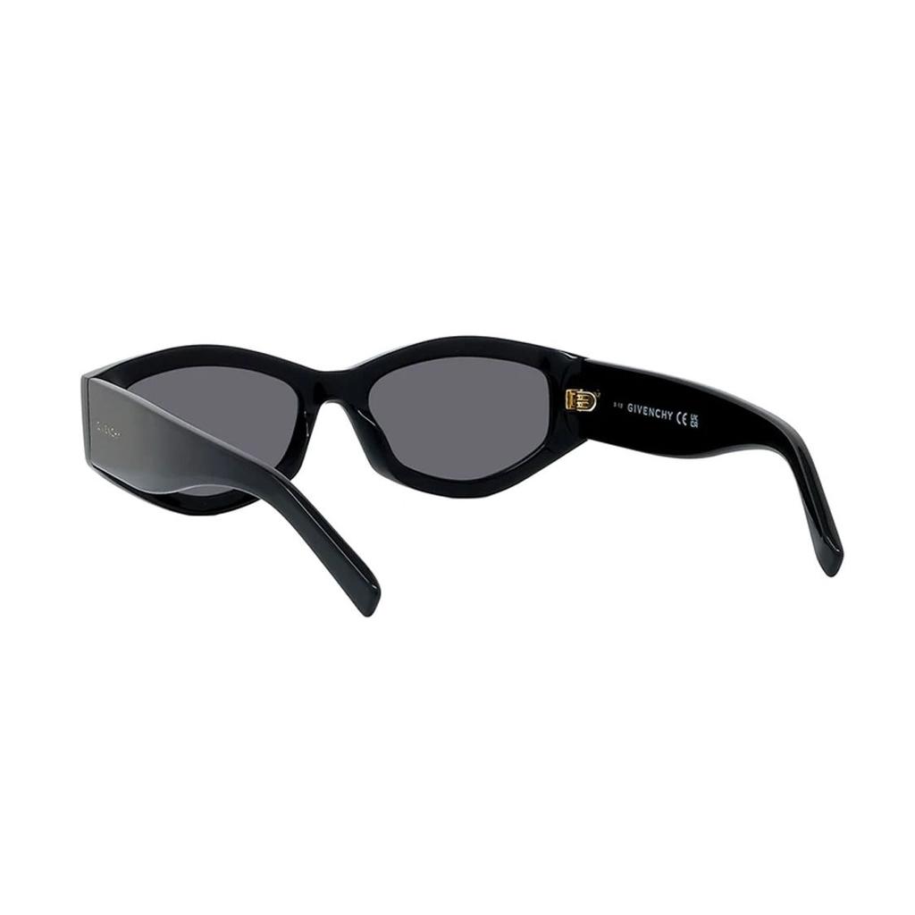 Givenchy Logo Design Acetate Irregular Shape Sunglasses Men Sunglasses Black GV40062I-01A