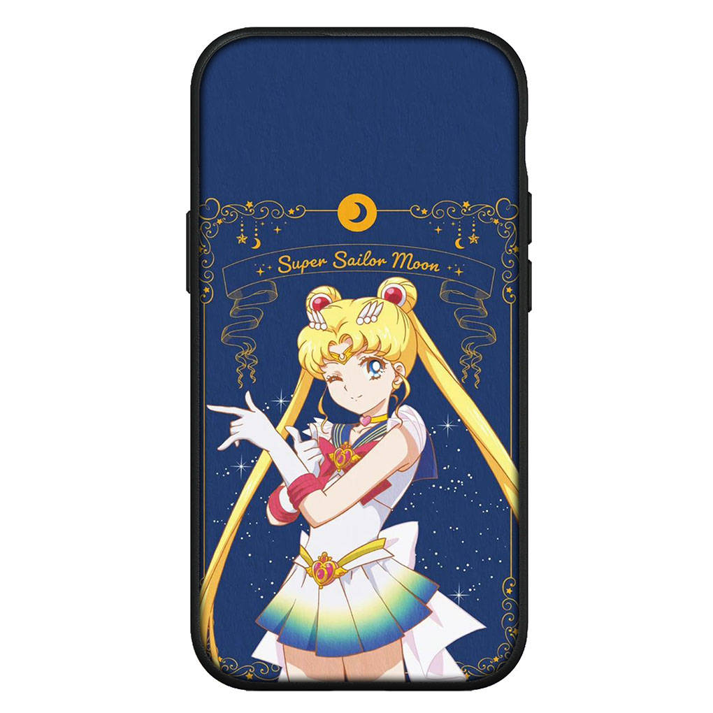 Coque pour iPhone 16 15 14 Xiaomi Redmi Note 13 12 11 Pro Max X 10 8 9 XR Samsung Galaxy S24 S23 A15 13C 12COPPO Huawei Sailor Cartoon Moon Coque de téléphone