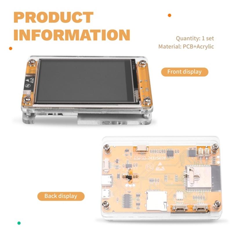 CYD Marauder 2432R028 ESP32 Marauder Development Board 1.7.2 Firmware 2.8 Inch 240X320 Smart Display Portable