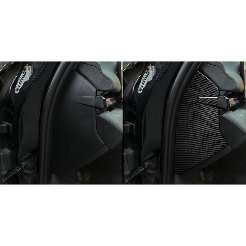 Real Carbon Fiber Car Accessories Dashboard Side Panel Decorative Cover Soft Sticker For BMW 5 Series i5 G60/G68 BEV 2024 2025