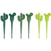 6 Pcs Mini Cactus Food Pick Kid Food Fruit Fork Bento Box Decor Reusable