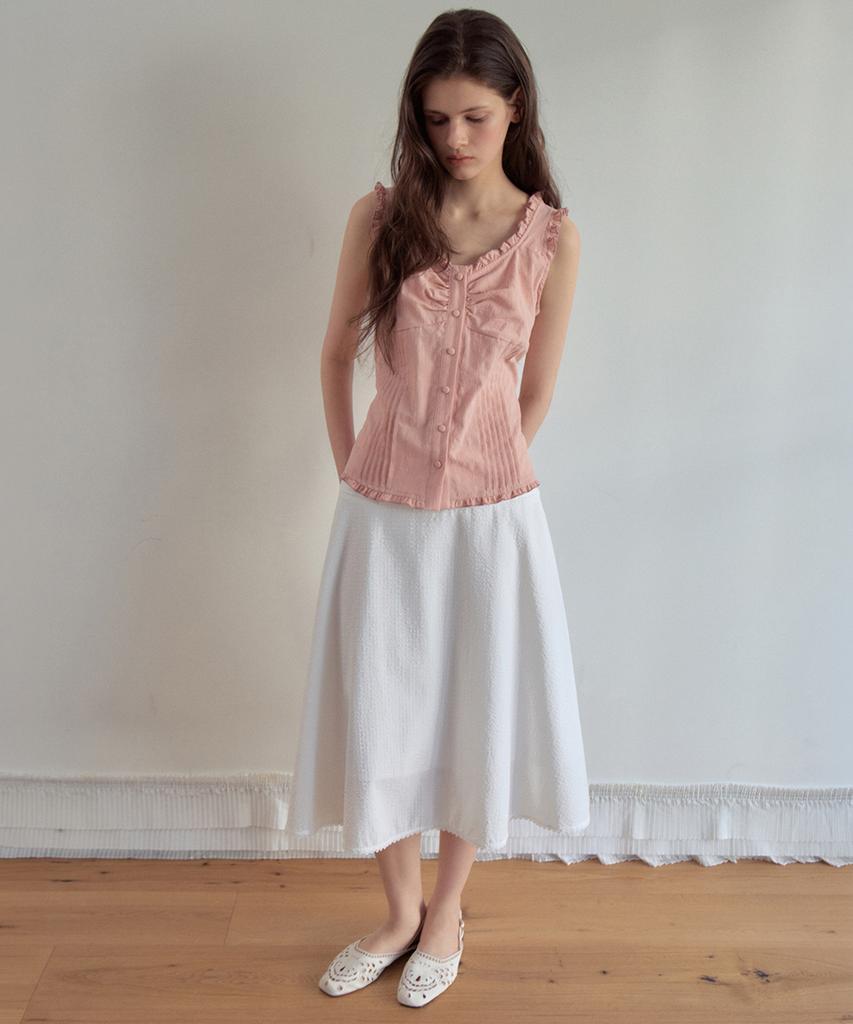 Aueonoseuteljia Melly Pintuck Sleeveless Blouse_Pink(Ob6Bl04)