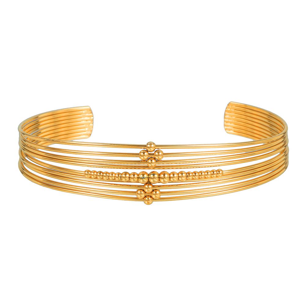 JYL TS Bracelet Titanium  Geometric Design Invokes Bold Charm ZJ8627 розовый