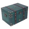 Treasure Chest Storage Box Antique Exquisite Wooden Jewelry Box for Movie Props Window Display