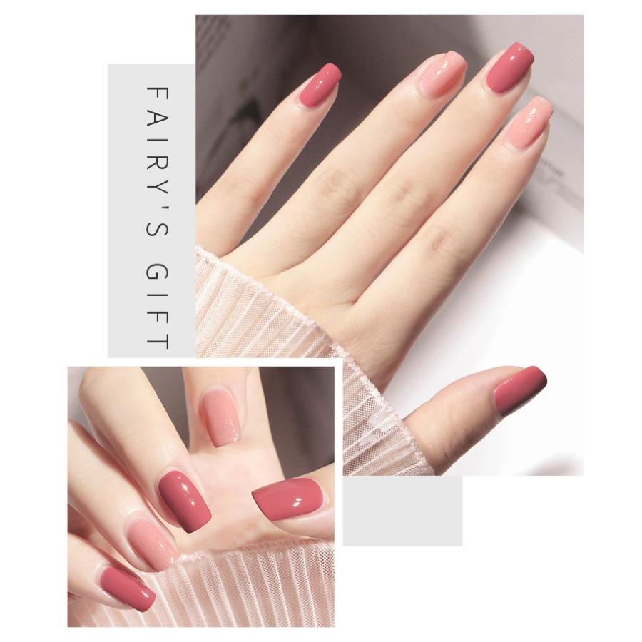 Dvoubarevný mastný lak na nehty, nepeče, neloupe se, rychleschnoucí flitry, dlouhotrvající, pro nehtové salony