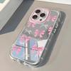 Apple 17 Bow Mirror Phone Case - Pink, Soft Protective Cover for Women - Fits 16 Pro Max and 15.