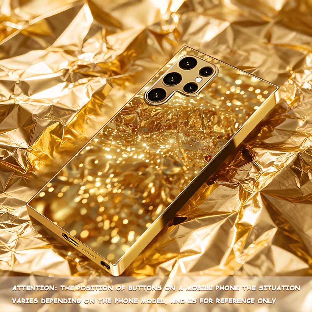 Złocenie Model Bestseller Luksusowe Etui na Telefon Galwanizowane Szklane Etui na Telefon dla Samsung Galaxy S26 S25 S24 S23 S22 FE, Ultra, Plus