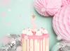 Partydeco Świeczka Urodzinowa Cyfra 3 Jasny Różowy 9,5Cm