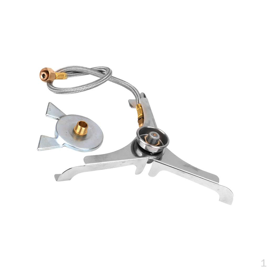 

Outdoor Camping Stove Burner Converter Connector Gas Tank Adapter