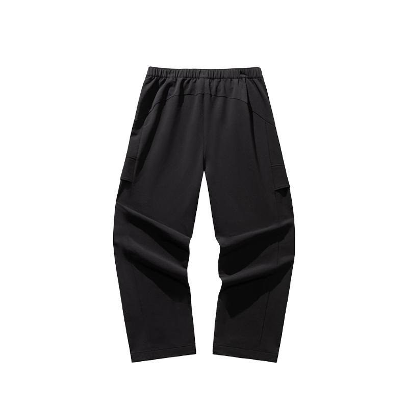 Anta Casual Loose Mid-Rise Solid Color Simple Sports Long Pants Men bottoms 152548504-2