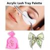 Acrylic Dollar Bag Dollar Bow Pattern Shape False Eyelash Tray Stand Holder Eyelash Extensions Hand Plate Eye Lash Grafting Tool