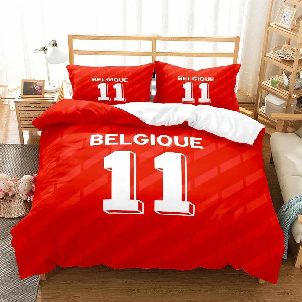 National Soccer Team Core Player Number Comfortable Duvet Cover Pillowcase Bedding Set Children Bedroom Decoration Home Textile