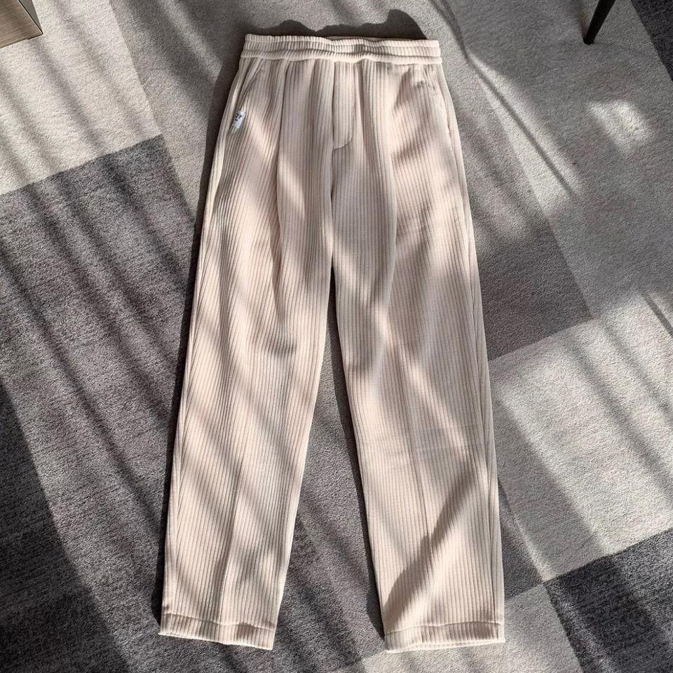 Falling Feeling Pantaloni di velluto a coste Uomo Dritto Sciolto Sciolto  Autunno e Inverno Plus Velluto Spessi Uomini e Donne Pantaloni Casual Nero  Pantaloni a gamba larga acquista in modo economico — spedizione