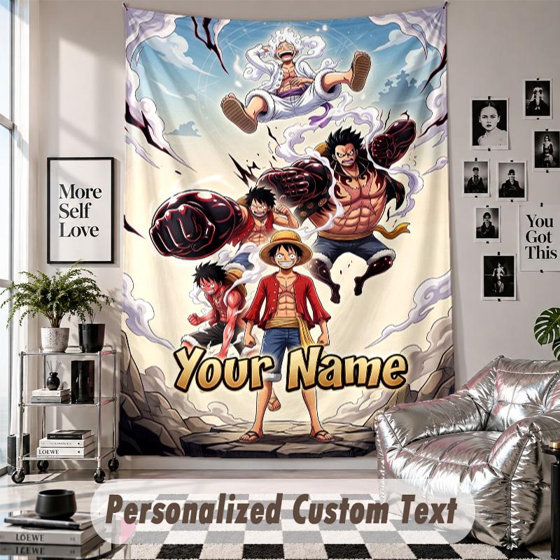 Wall Hanging Tapestry With Custom Name & Text, One Piece Decorative Tapestry For Bedroom