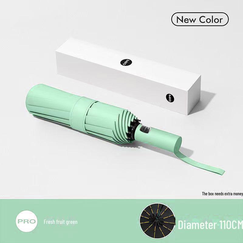 Automatischer 12-Speichen-Großschirm für Damen und Herren - Doppelte Nutzung, verstärkt für sonnige und regnerische Tage, geeignet für Studenten