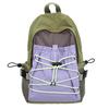 Schoolbag1011 Fashion Contrast Color Backpack Niche Design Large Capacity Outdoor Mountaineering Travel Bag Casual Light Backpack