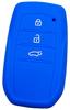 IKETY Smart Key Silicone Cover for Toyota Cars, 3 Buttons, Blue / New Harrier