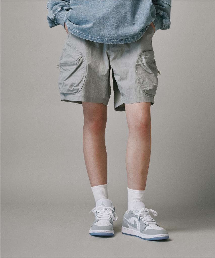 Beodeonteu Volume Cargo Nylon Shorts [Grey]