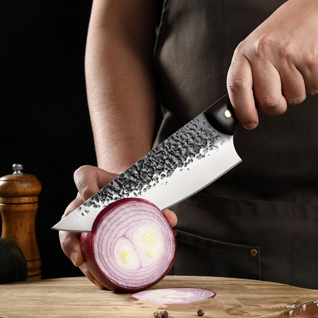 Carving Knife Chef Knife Stainless Steel Knife Two-Tone Wooden Handle Kitchen Knife Bbq Knife Handmade Professional Knife