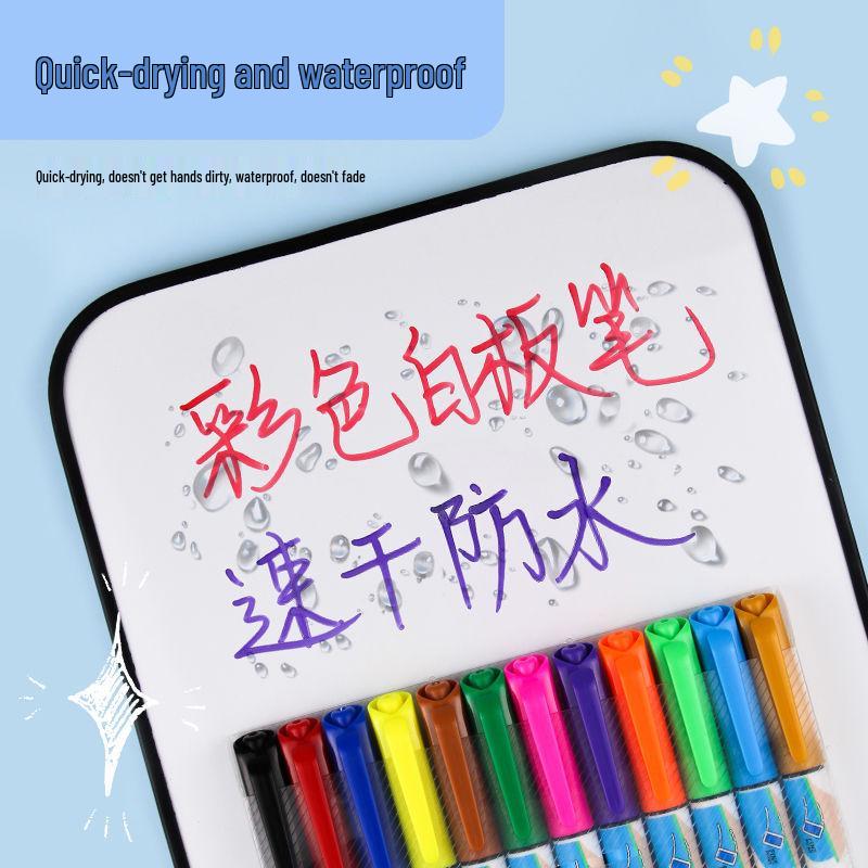 Letu Large Capacity Waterproof Whiteboard Marker - Quick-Dry, Erasable, No Residue, for Graffiti and Drawing