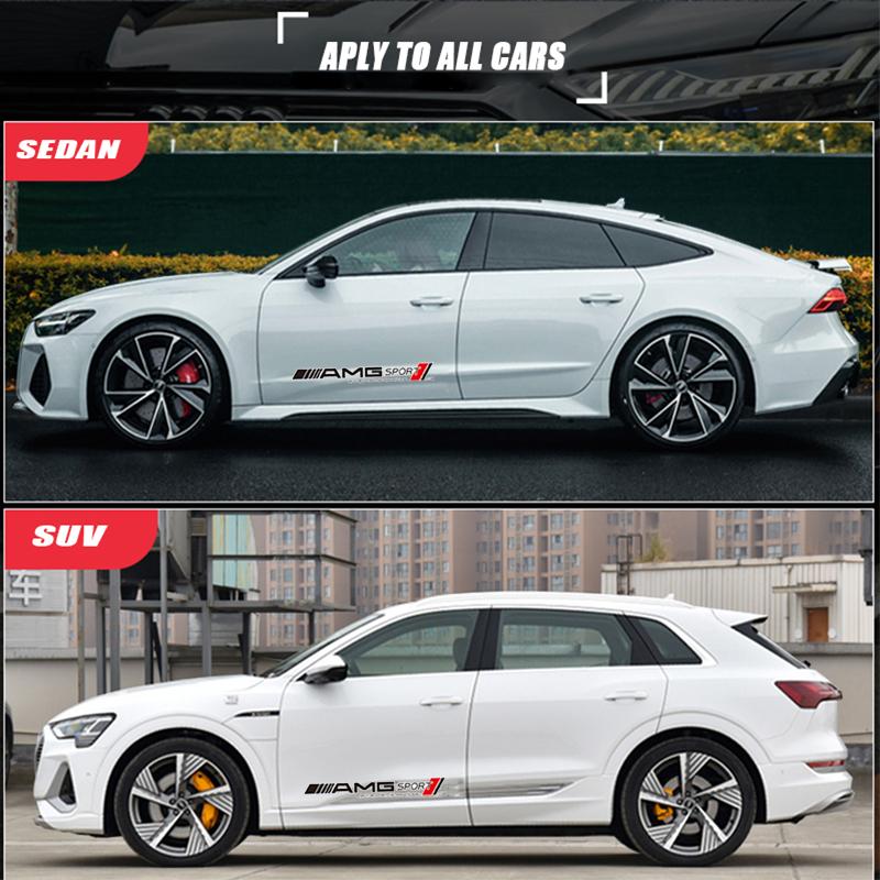 Car Stickers Vinyl Film Auto Decoration Decals DIY Sports Styling Car Tuning Accessories For Mercedes Benz AMG A B C E G CLA W21 UH4