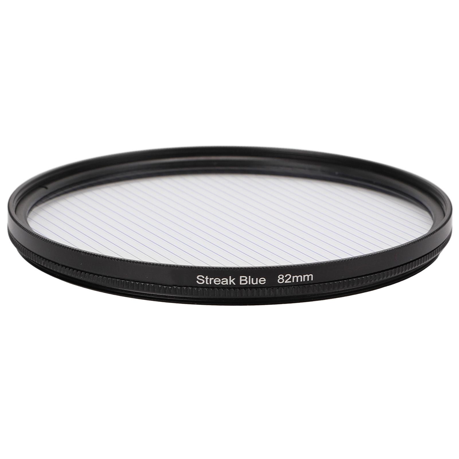 

Junestar 82mm Streak Effect Digital Camera Filter Lens Cinematic Effect Lens Filter for Fujifilm Blue Streak