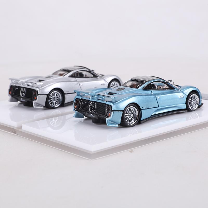 LMF 1:64 Zonda C12s Alloy Model Car Magnetically Attracted Engine Cover Can Be Removed