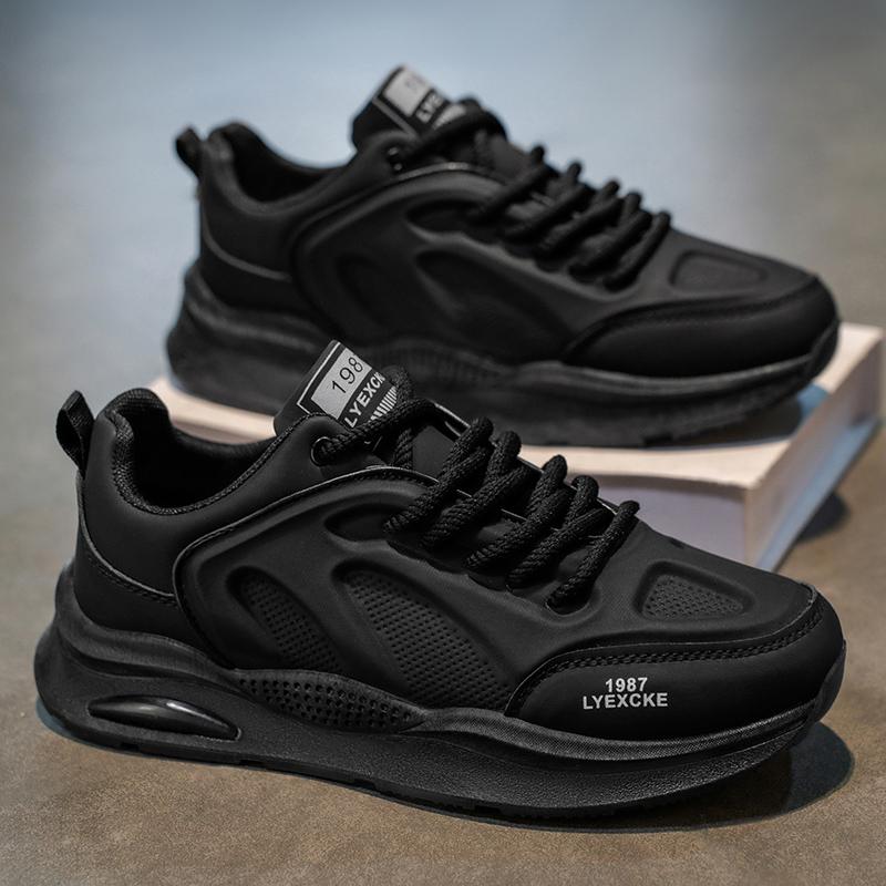 New Fashion Men 's Four Seasons Comfortable Thick Sole Shoes Students BoysTrending Soft Sole Breathable Casual Running Sneakers