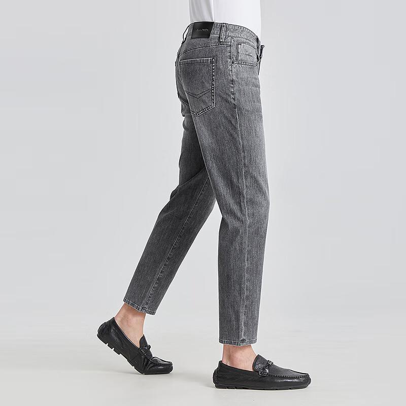 LILANZ Men's Slim Fit Mid-Rise Cropped Air-Conditioned Jeans