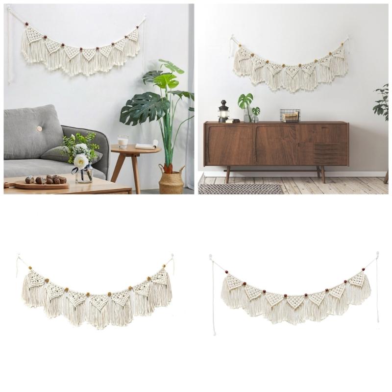 Handwovens Macrames Tapestry Wall Hanging Tapestry For Bedroom Ambiances Hanging Pendants Decoration Present for Family