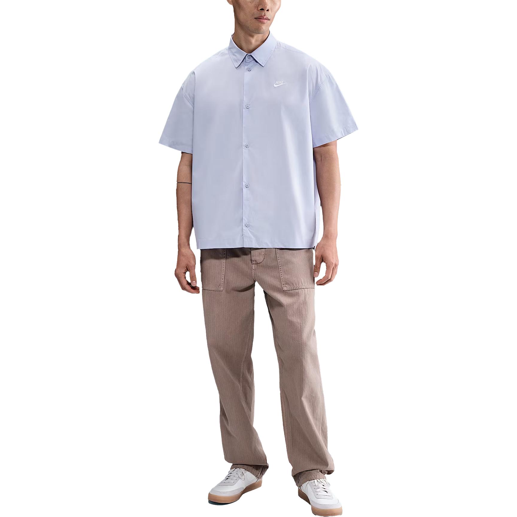 Nike Club Shirts Unisex Ghost Color/White Lapel Moderate HJ2027-057 XL
