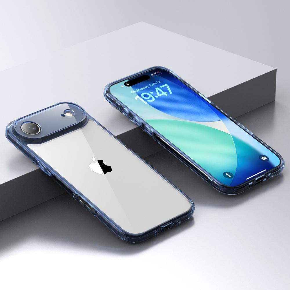 KEYSION Shockproof Armor Clear Case for iPhone 17 Air Transparent Soft TPU Silicone+PC Phone Back Cover for iPhone 17 Air 2025