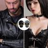 KX4B Gothic Skull Rivet Studs With Drilling Tool Skull Head Button Screws For Clothing Leather Crafting Projects Bags Belts