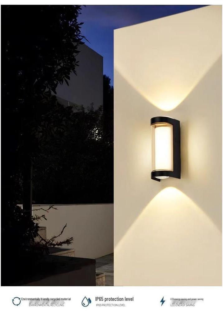 Waterproof LED Outdoor Wall Lamp - Super Bright for Hallway, Stairs, Courtyard, Balcony, Bathroom Entrance