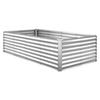 Galvanized Raised Garden Bed, 2400 X 1200 X 620 Mm, Rectangular Metal Planter Box Kit Outdoor, Bottomless Elevated Planting Box with Gloves, Alu-Zinc,