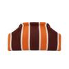 Hasp Closure Striped Bag Soft Texture Cloud Pouch Wrinkled Purse Knit Clutch  Fashion Ladies