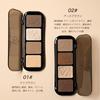 KIADZIE Highlight & Shading Palette, Chestnut Brown Color: Creates natural shadows, highly pigmented, face color, enhances dimension, suitable for