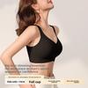 Plus Size Seamless Pilates Full Bust Minimizer Bra, Full Coverage Anti-Sag Side Gathering Curvy Shaping Bra