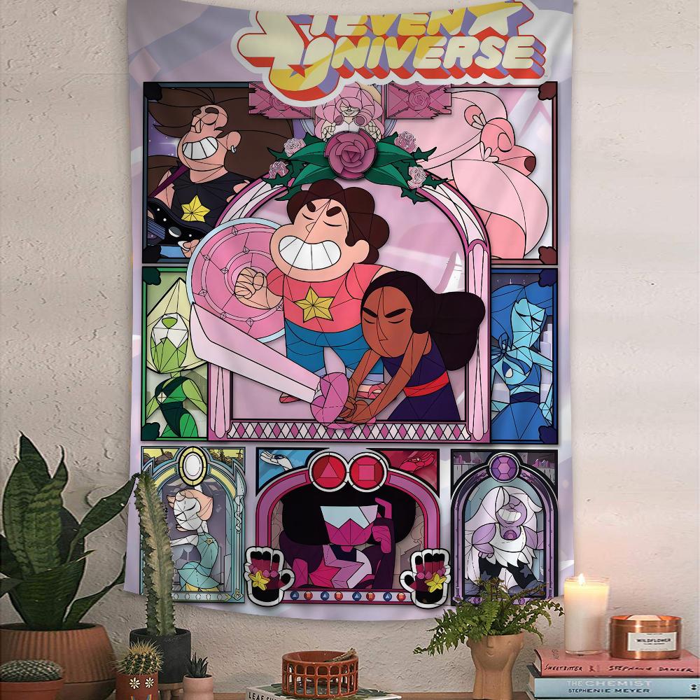 Cartoon Network S-Steven U-Universe Arazzo Stampa Artistica Arte Fantascienza Stanza Arredamento Casa Arte da Parete Decorazione