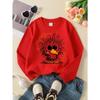 Europäische Größen Mädchen Rundhals-Sweatshirt Bunte Vögel mit Text & Grün, Weiche Bequeme Sportbekleidung für Kinder & Jugendliche
