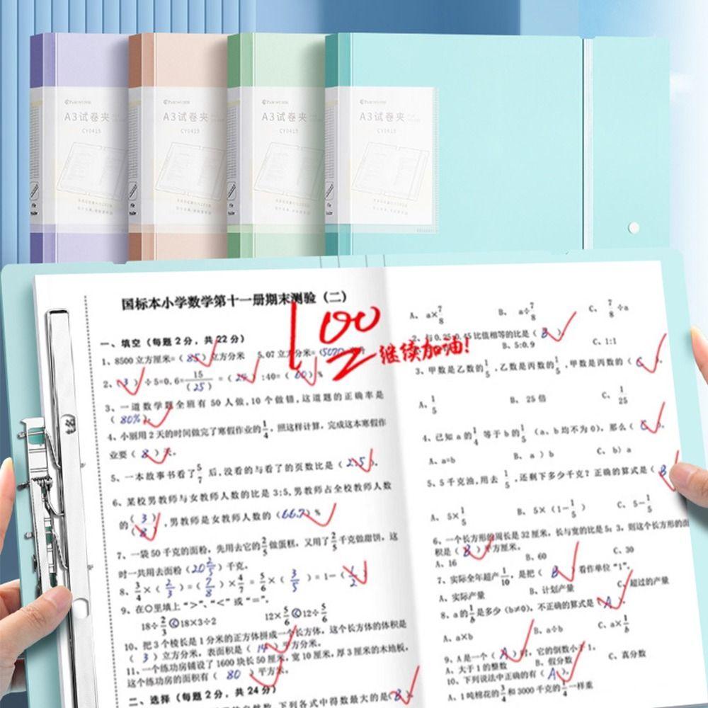 Strap Test Paper Collection Book Multifunction Classification Organizer Durable Clipboard  Student