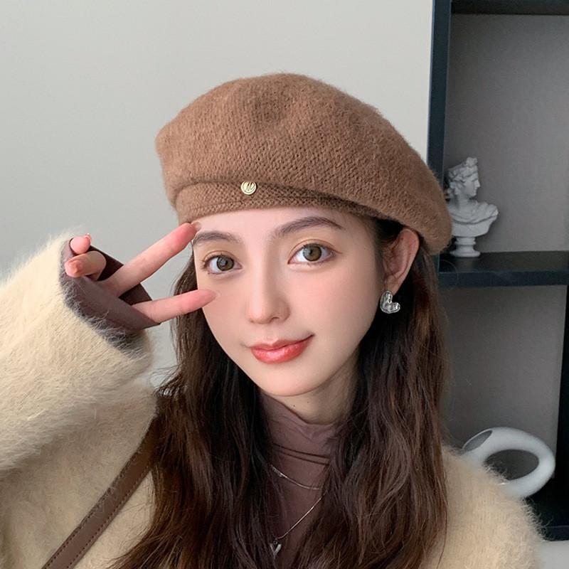 Uk Fashion Beret With Warm Breathable Material For Autumn Outdoor And Commuting
