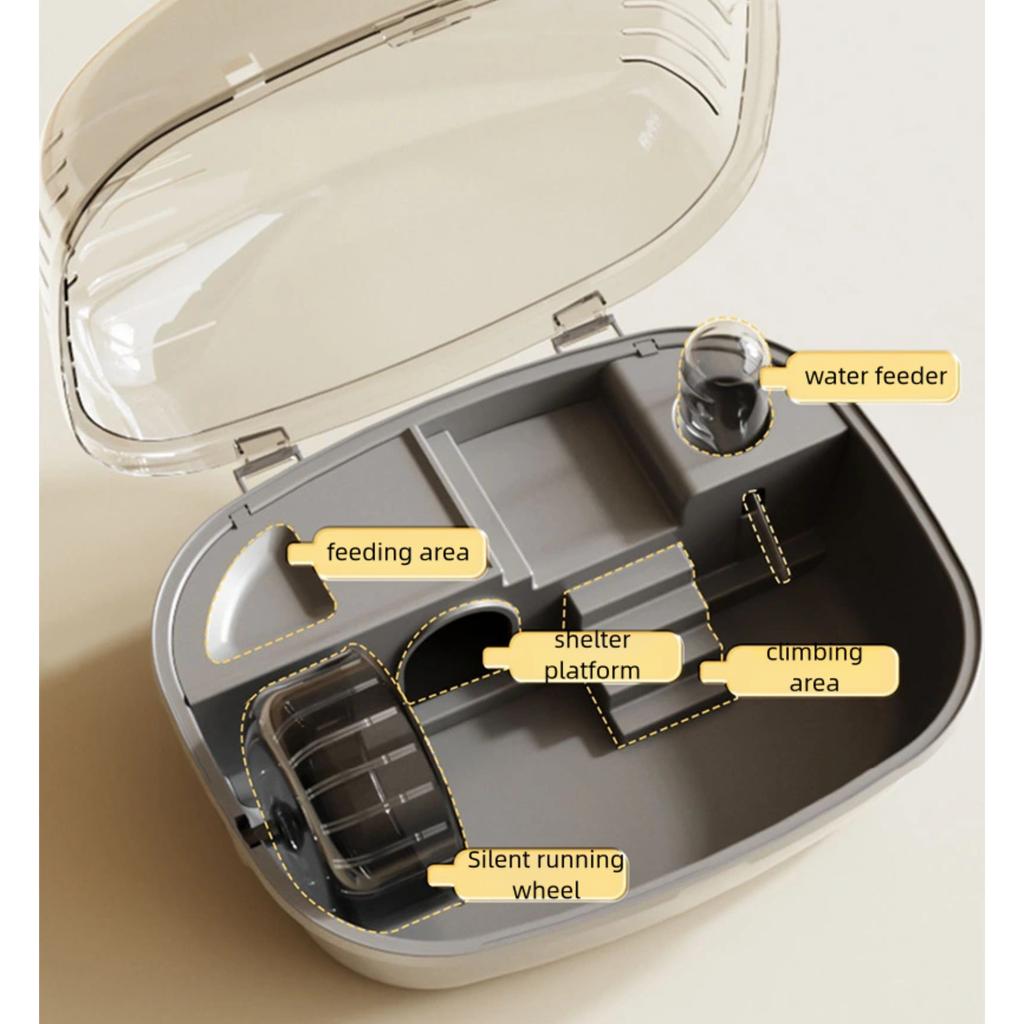Hamsterbur Hamster Habitat House Smådyrbur for mus marsvin