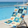 Oil Painting Seashell Beach Towel – Oversized Quick Dry Sand Free with Starfish Print