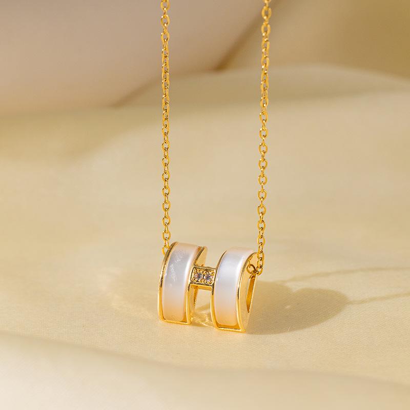 Necklace women's micro-inlaid zircon summer new fashion light luxury collarbone chain women's tide niche high sense