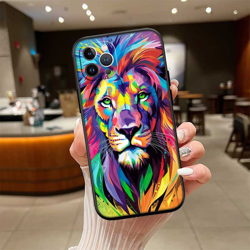 UP3 Animal lion New High-End Shell Phone Case for OPPO A3 Pro A72 A74 A76 A77 A77S A78 A79 A94 A95 A18 A40M A58