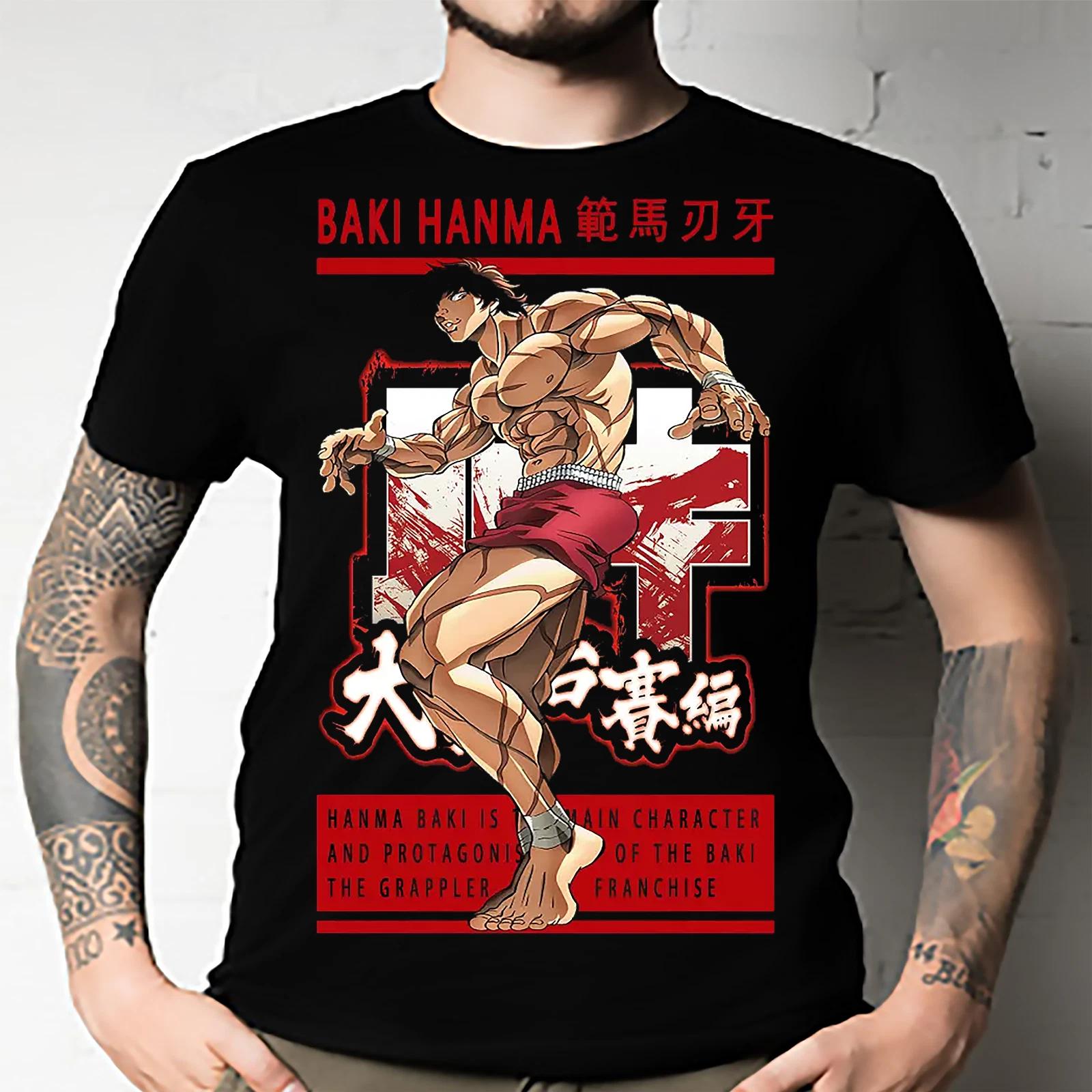 Men s and Women s T-shirts Baki Hanma Baki the Grappler Manga Yujiro Hanma Baki Anime S