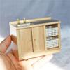 1/12 Scale Miniature Kitchen Sink Cabinet for Toy House Bathroom Decors Vintage Styles Collectible Toy House Models
